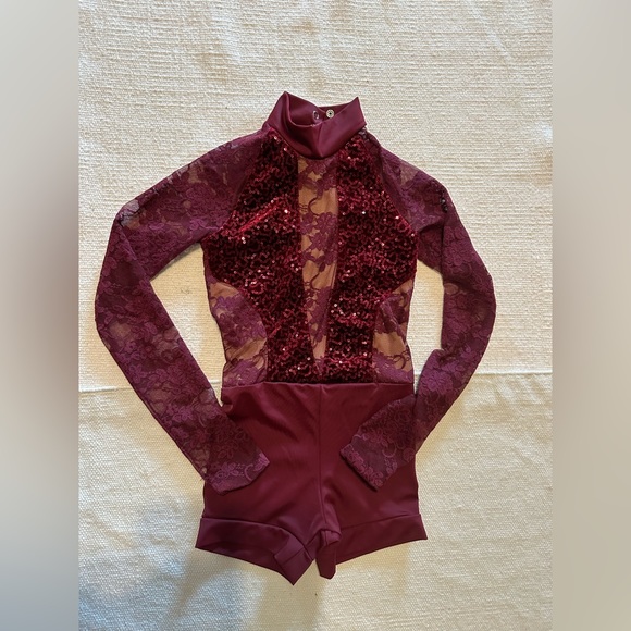 Weissman Maroon Unitard - Picture 1 of 4